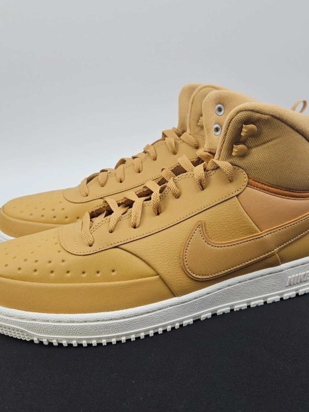 Men's Nike Court Vision Mid Winterized Sneaker Boots - Elemental Gold DR7882-700